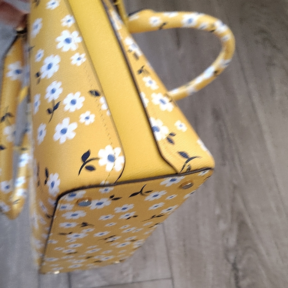 Kate Spade Yellow Floral Satchel - Picture 10 of 13